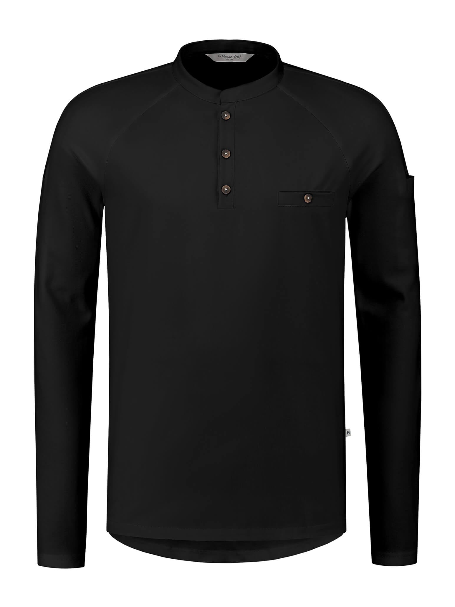 Chef Jacket Elias Black by Le Nouveau Chef -  ChefsCotton