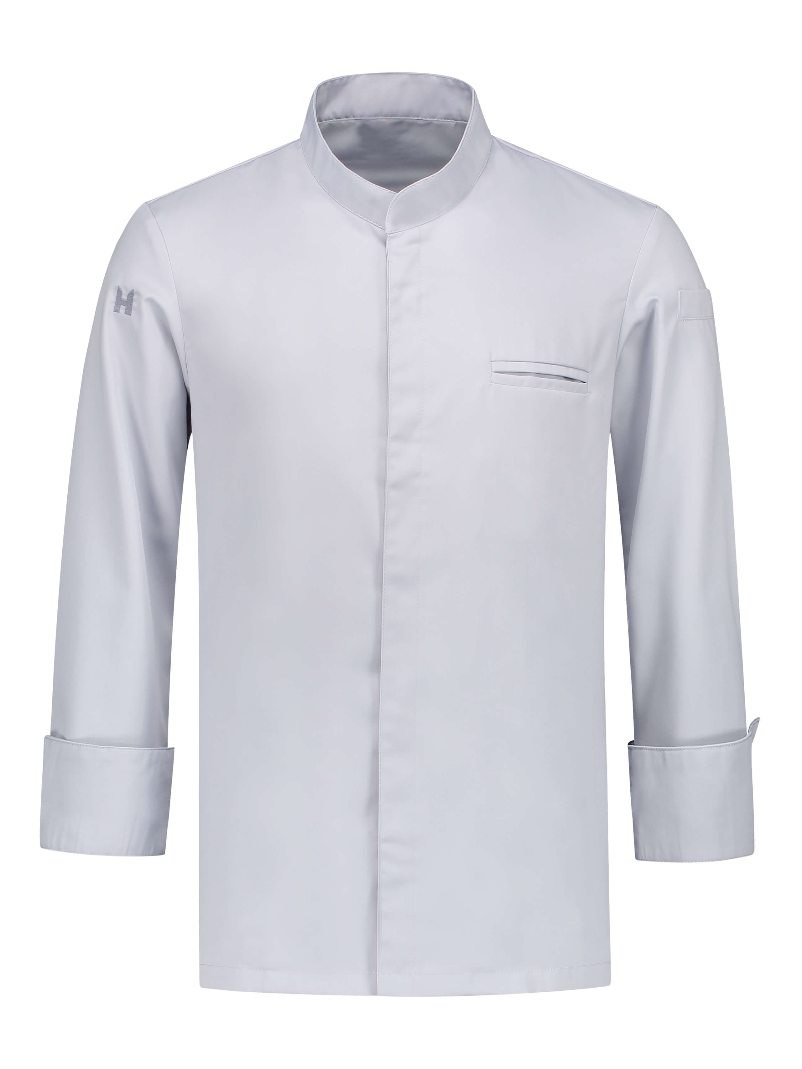 Chef Jacket Alain Pearl Grey by Le Nouveau Chef -  ChefsCotton