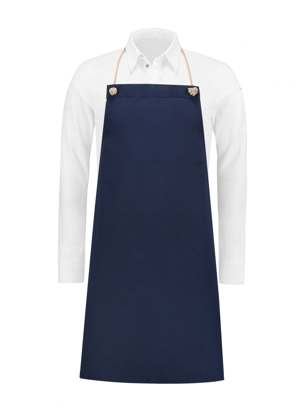 Bib Apron Spanish One Navy by Le Nouveau Chef -  ChefsCotton